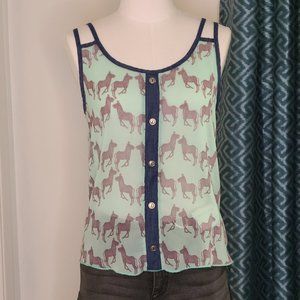 Adorable sheer tank